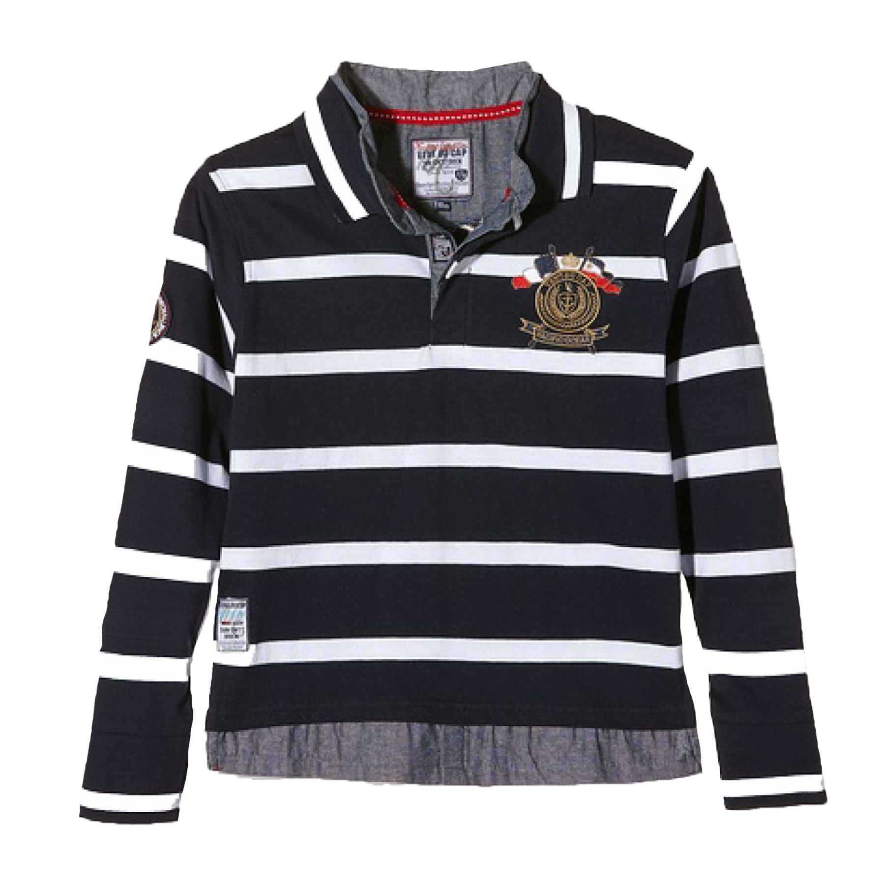 Polo manches longues Homme CRAOR/DF marine
