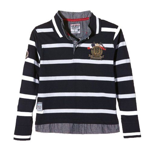 Polo manches longues Homme CRAOR/DF marine